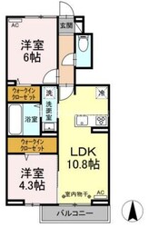 サンシャイン江口Aの物件間取画像